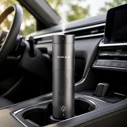 AROMA BLIDF Tower Car Aroma Diffuser with Essential Oil Mist