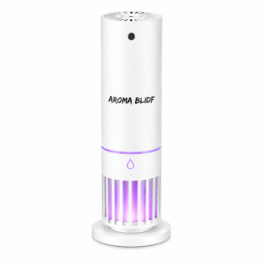 AROMA BLIDF Tower Car Aroma Diffuser with Essential Oil Mist and LED Light