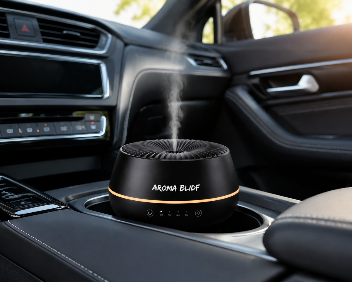 AROMA BLIDF Car Aroma Diffuser with Essential Oil Mist